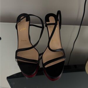 Christian Louboutin Black and Red Heels